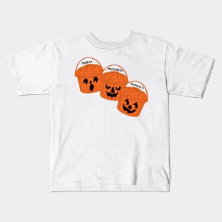 Halloween Pumpkin Buckets Kids T-Shirt
